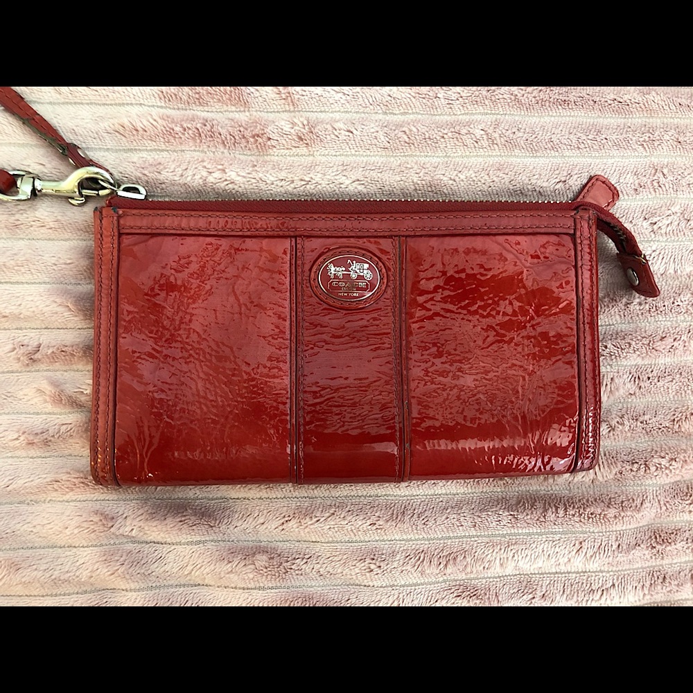 Coach Leather Wristlet Wallet